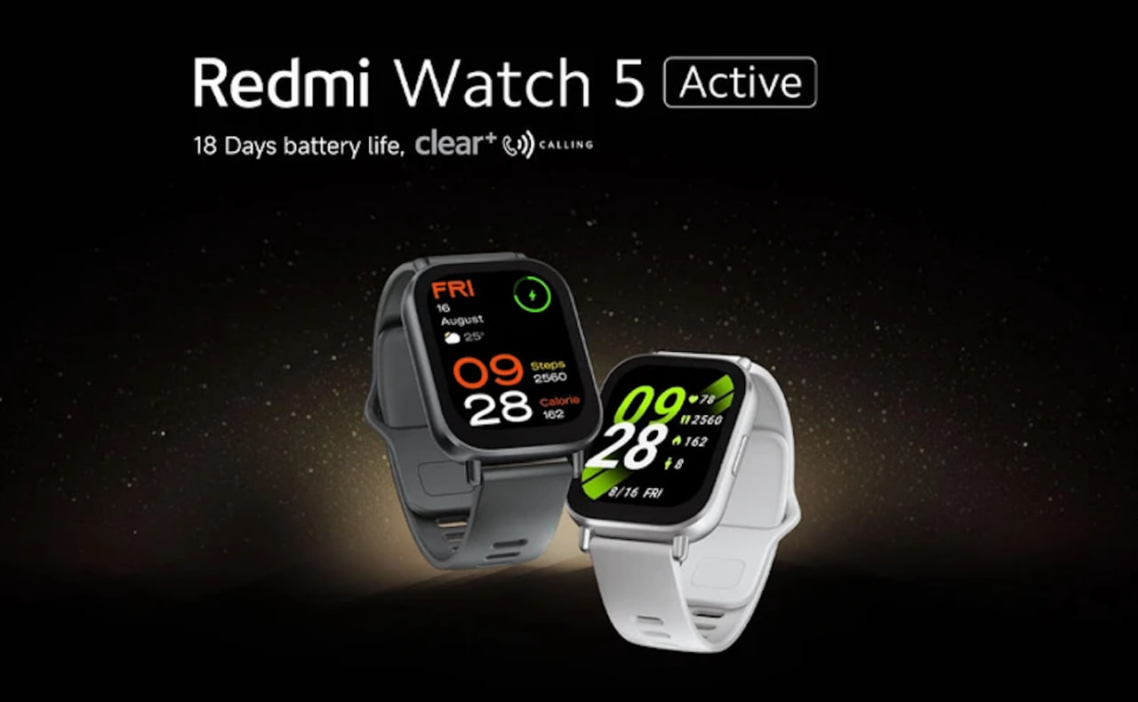 ساعت هوشمند شیائومی مدل Redmi Watch 5 Active - Global رنگ سفید و مشکی