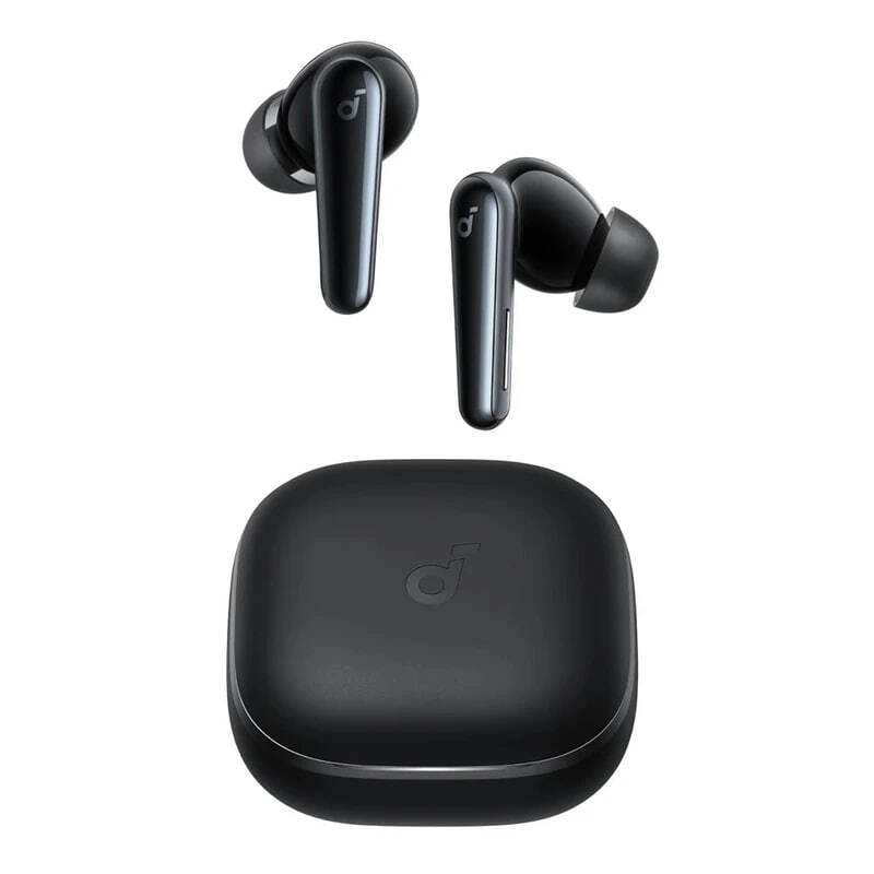  هدفون بلوتوثی انکر مدل Soundcore Liberty 5 گوشیها همراه جعبه کیس رنگ مشکی 