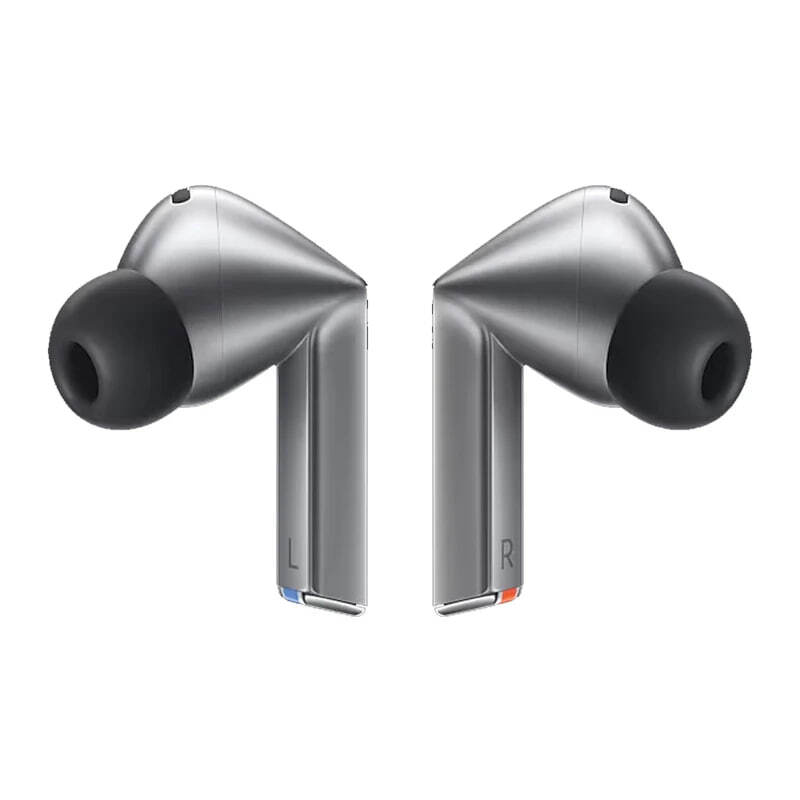 هدفون سامسونگ Galaxy Buds3 Pro - نمای دو ایرباد نقرهای