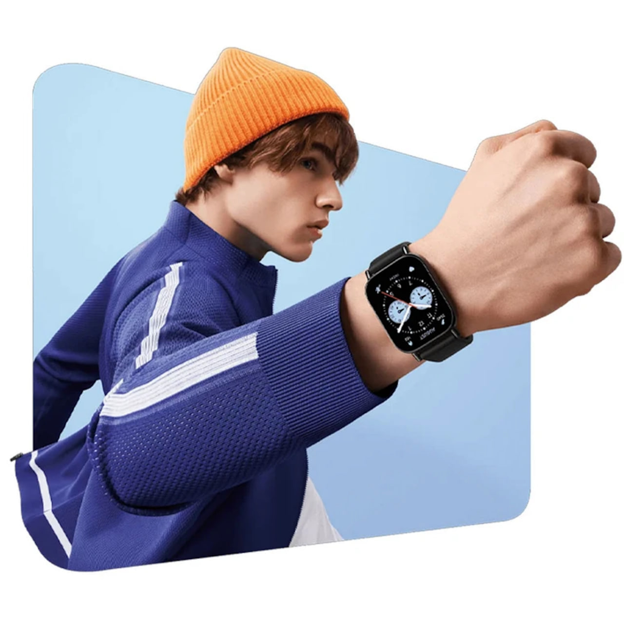 ساعت هوشمند شیائومی مدل Redmi Watch 5 Lite رنگ مشکی روی دست کاربر