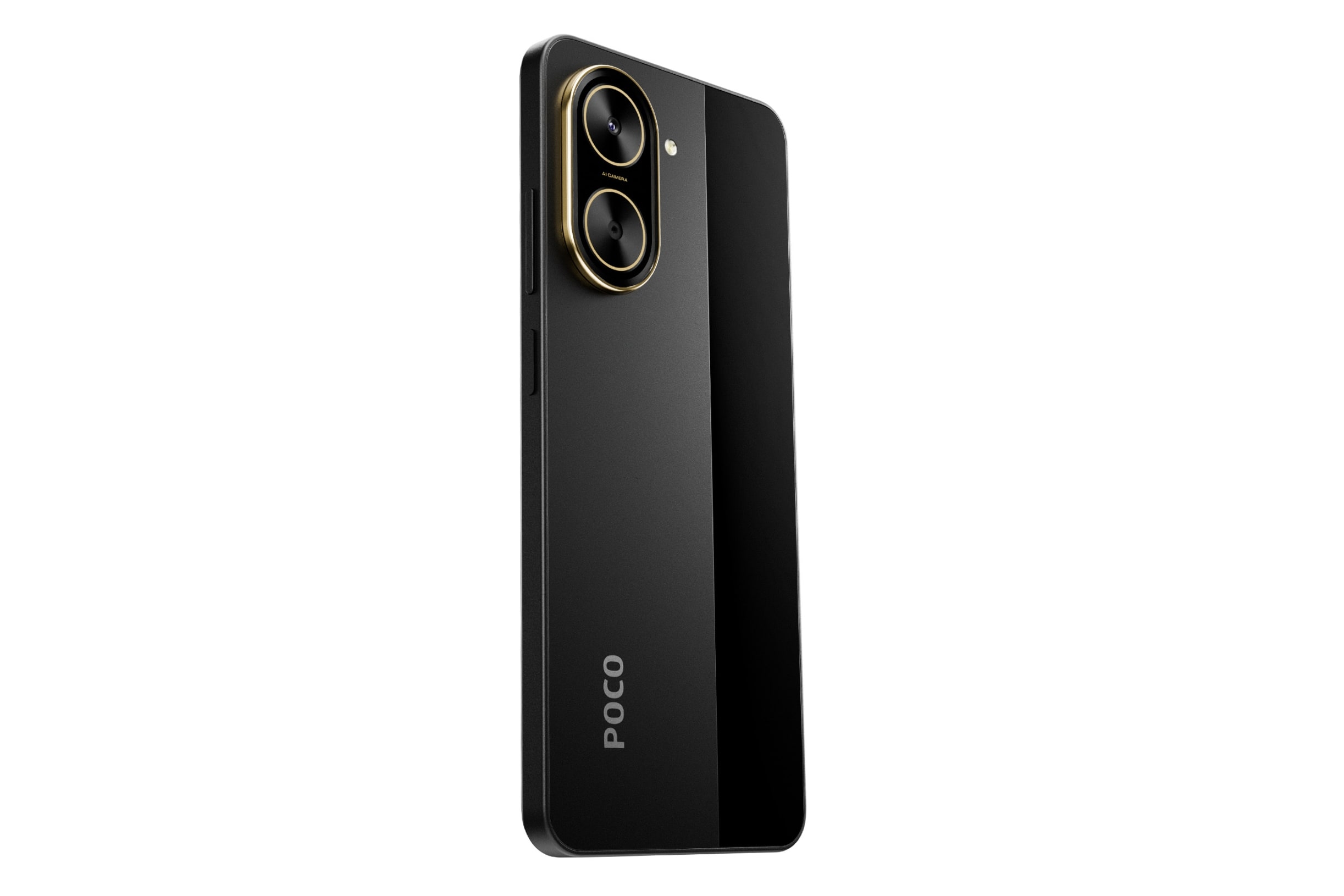 گوشی موبایل شیائومی مدل Poco C71 دو سیم کارت ظرفیت 128 گیگابایت و رم 4 گیگابایت نمای پشت گوشی رنگ مشکی