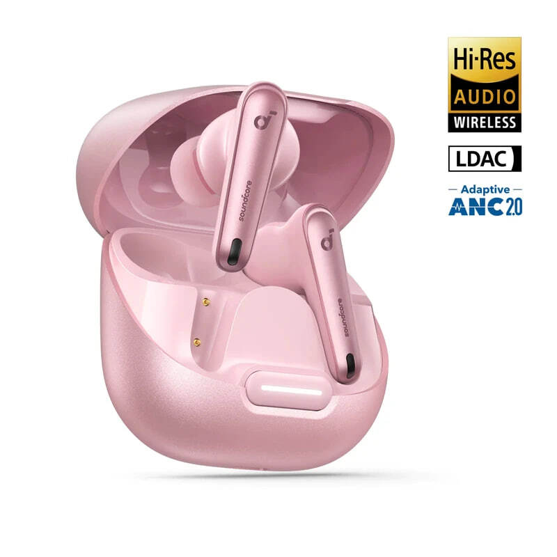  هدفون بلوتوثی انکر مدل Soundcore Liberty 4 NC رنگ صورتی 