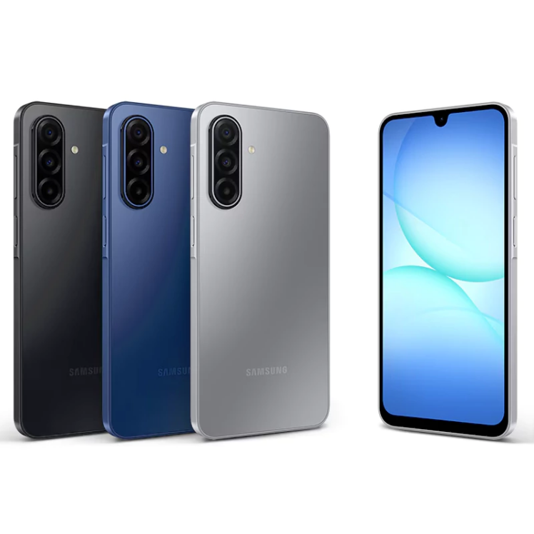 گوشی سامسونگ Galaxy A17 4G ظرفیت 128 گیگابایت رم 4 گیگابایت ویتنام - نمای مجموعه رنگ‌ها از جلو و پشت