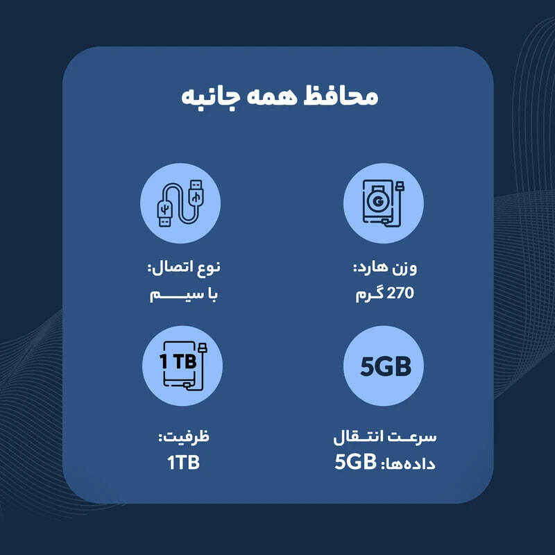 هارد اکسترنال ای دیتا مدل HD710 Pro ظرفیت 1 ترابایت با استاندارد ارتباطی USB 3.2 Gen1