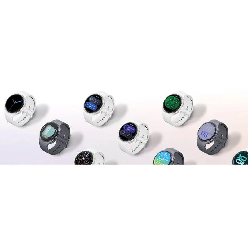نمای مجموعه ساعتهای سامسونگ Galaxy Watch8 با صفحههای متنوع