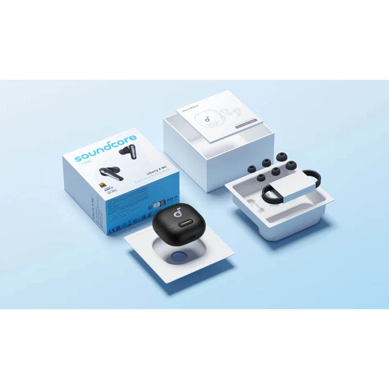  هدفون بلوتوثی انکر مدل Soundcore Liberty 4 NC جعبه و تمام متعلقات 