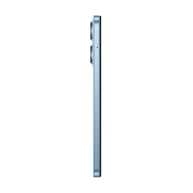 گوشی موبایل شیائومی مدل Redmi 13x دو سیم کارت ظرفیت 256 گیگابایت و رم 8 گیگابایت رنگ آبی نمای کنار گوشی