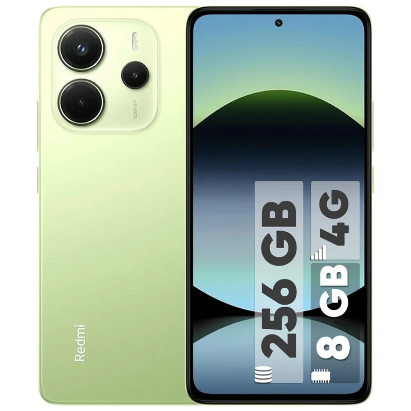 گوشی موبایل شیائومی مدل Redmi Note 14 4G دو سیم کارت ظرفیت 256 گیگابایت و رم 8 گیگابایت رنگ سبز