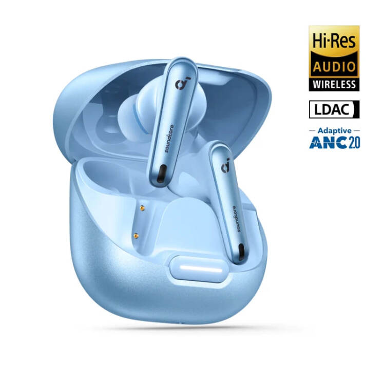 هدفون بلوتوثی انکر مدل Soundcore Liberty 4 NC رنگ آبی