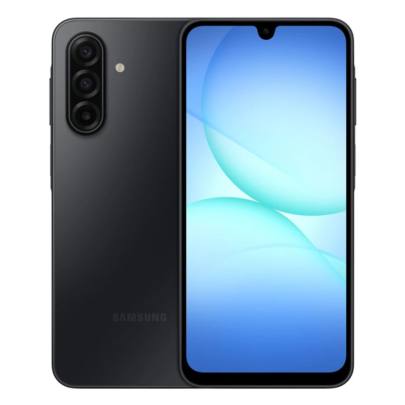 گوشی سامسونگ Galaxy A17 4G ظرفیت 128 گیگابایت رم 6 گیگابایت رنگ مشکی - نمای جلو و پشت
