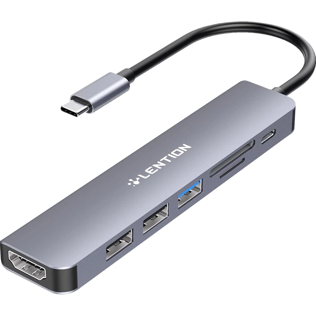  هاب هفت پورت USB-C لنشن مدل CE18P 