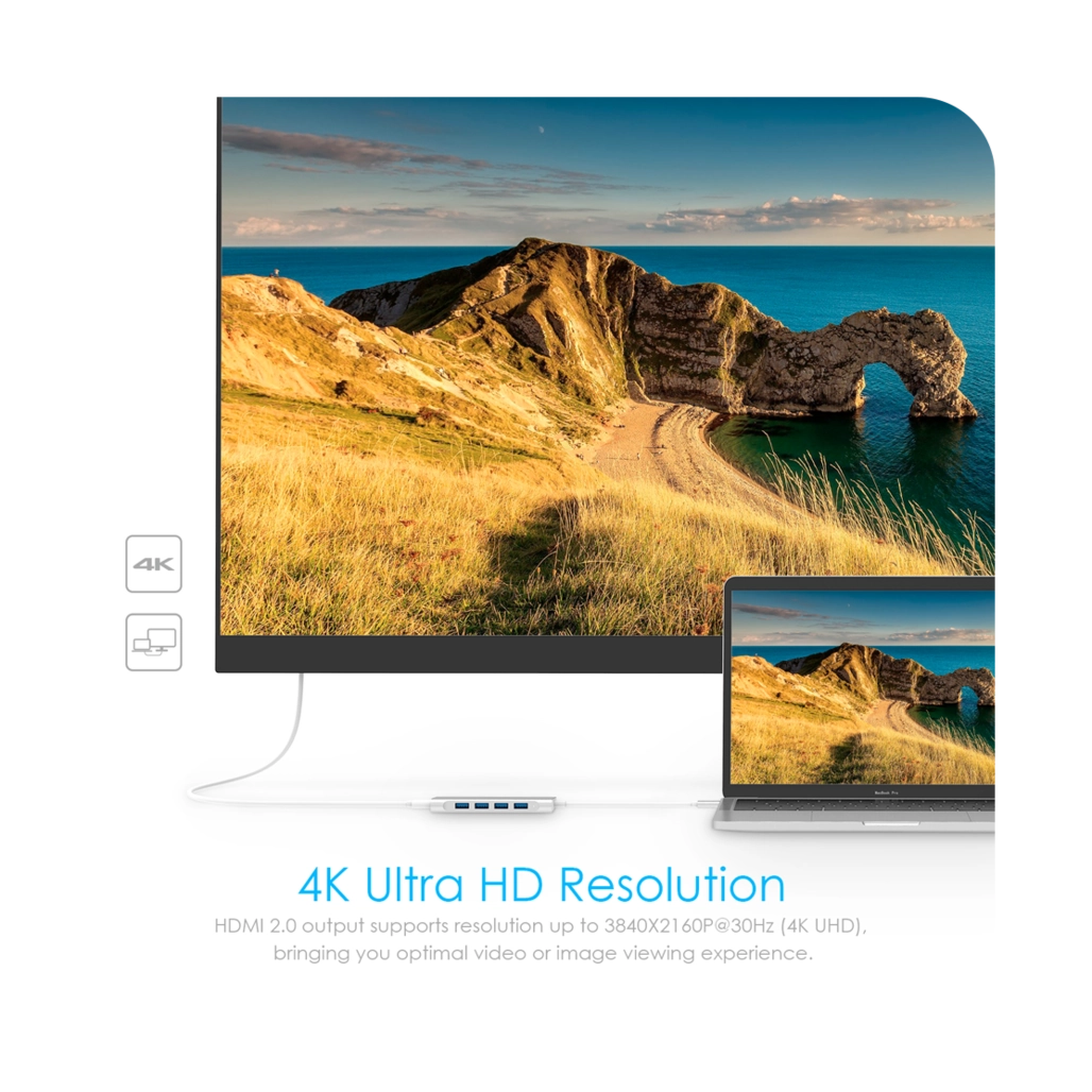  هاب شش پورت USB-C لنشن مدل C35-1m 