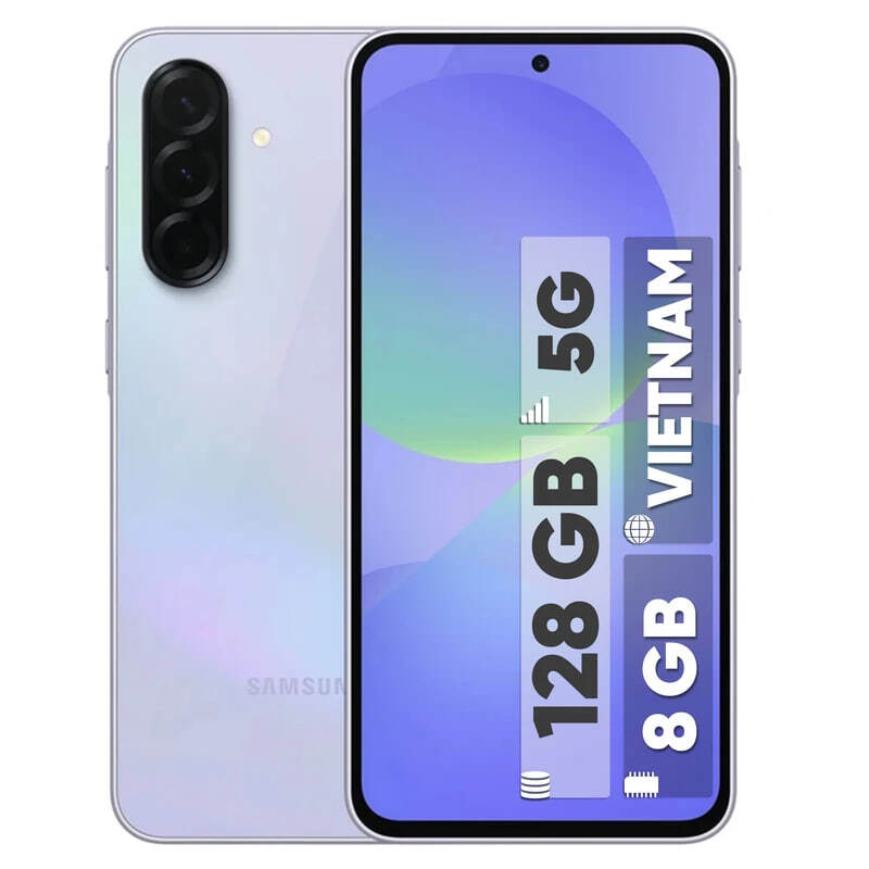 گوشی سامسونگ Galaxy A36 ظرفیت 128 گیگابایت رم 8 گیگابایت ویتنام رنگ سفید صدفی - نمای جلو و پشت