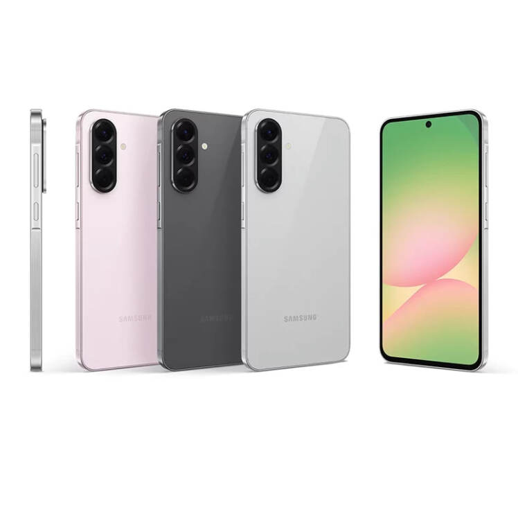 گوشی سامسونگ Galaxy A36 ظرفیت 256 گیگابایت رم 8 گیگابایت ویتنام - نمای مجموعه رنگ‌ها از جلو، پشت و کناره