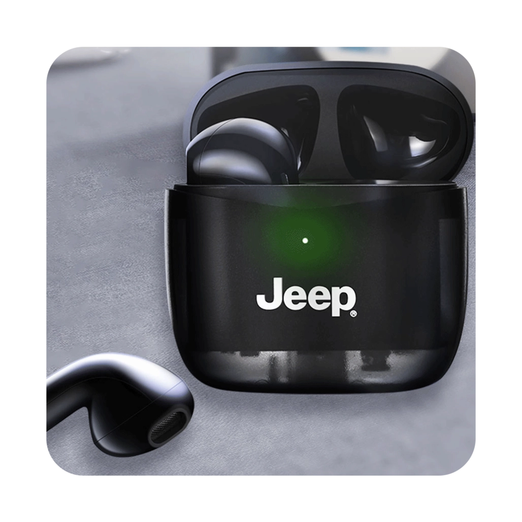هندزفری بلوتوثی شیائومی مدل Jeep Pods نمای روبروی محصول رنگ مشکی