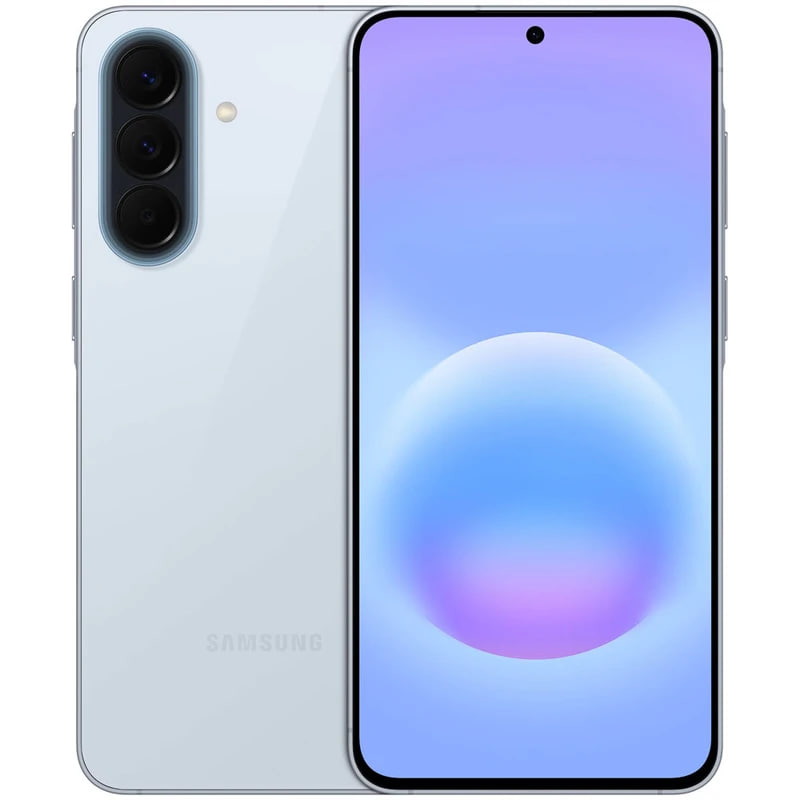 گوشی سامسونگ Galaxy A57 256GB رم 12GB - نمای جلو و پشت رنگ نقره ای