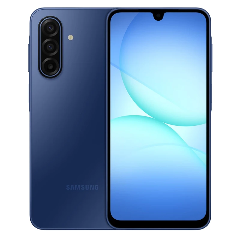 گوشی سامسونگ Galaxy A17 4G ظرفیت 128 گیگابایت رم 6 گیگابایت رنگ آبی - نمای جلو و پشت