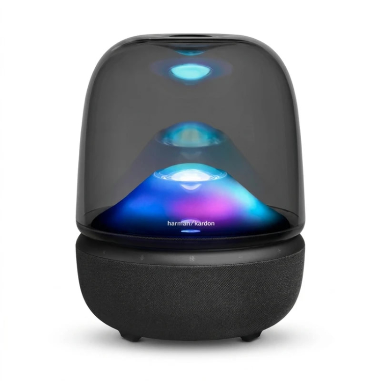 اسپیکر بلوتوثی هارمن کاردن مدل Aura Studio 5 با رقص نور آبی 