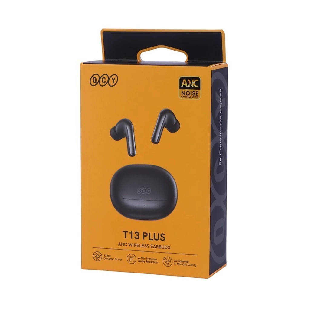 هندزفری بلوتوثی شیائومی QCY مدل T13 Plus نمایی از جعبه محصول