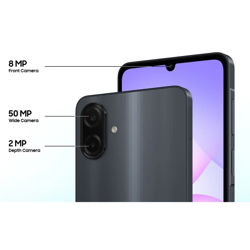 گوشی سامسونگ Galaxy A07 ظرفیت 64 گیگابایت رم 4 گیگابایت - نمای دوربینهای پشت و مشخصات دوربین